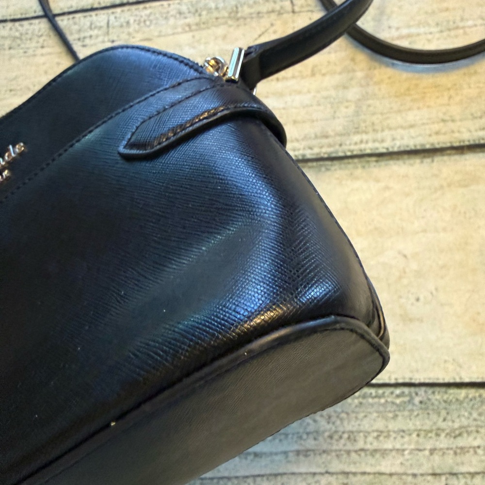 Kate Spade black Saffiano leather Staci Dome Crossbody. Purse. - Picture 16 of 17